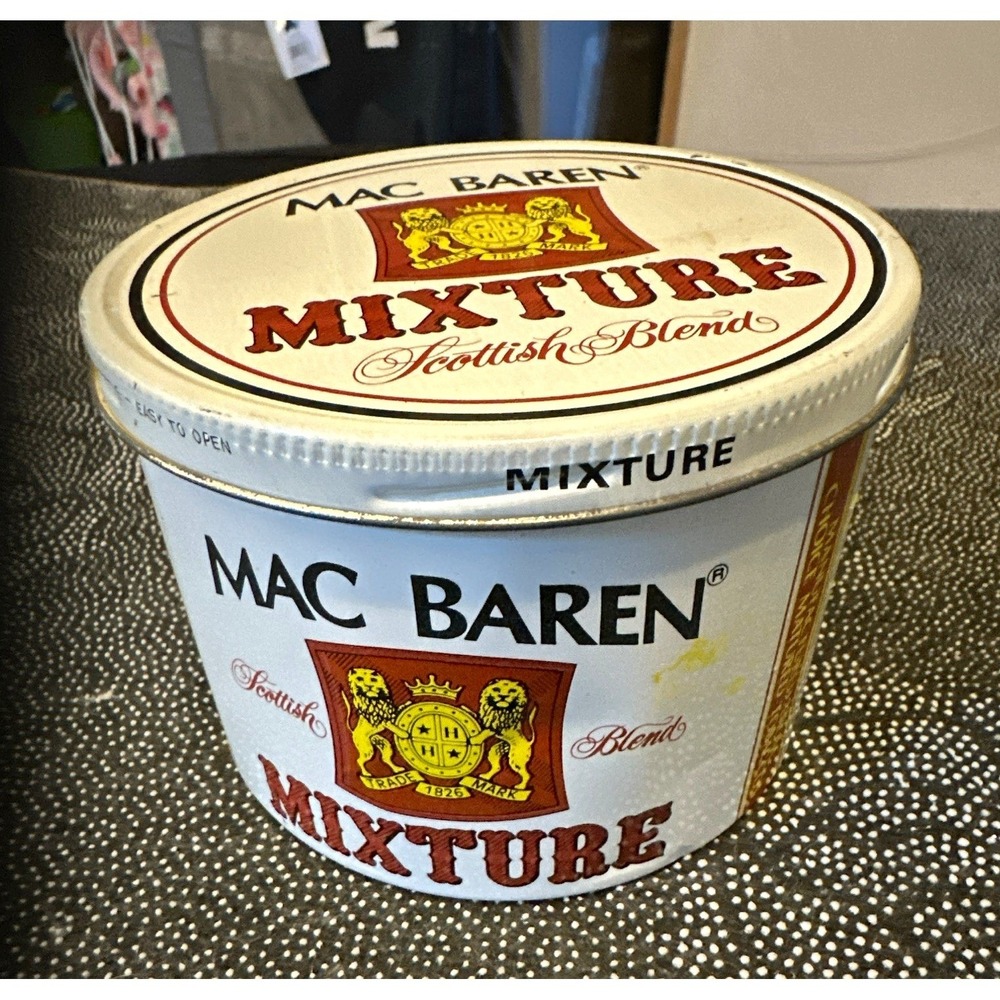 Mac Baren Mixture Scottish Blend Tobacco Tin w/ Lid Empty Collectible